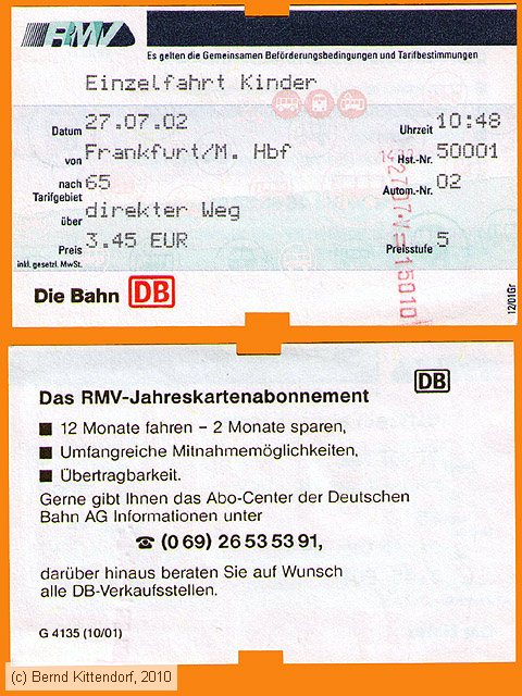 Deutsche Bahn - Fahrkarte
/ Bild: db_fk20020727e.jpg