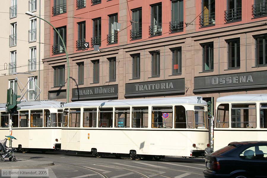 Straßenbahn Berlin - 267 006-1
/ Bild: berlin2670061_e0017666.jpg