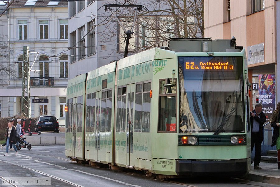 Straßenbahn Bonn - 9459
/ Bild: bonn9459_bk2503100094.jpg Straßenbahn Bonn - 9459
/ Bild: bonn9459_bk2503100094.jpg