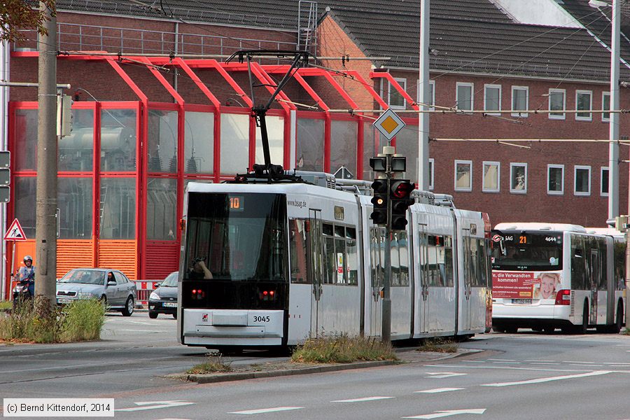 Bremen - Straßenbahn - 3045
/ Bild: bremen3045_bk1409050015.jpg