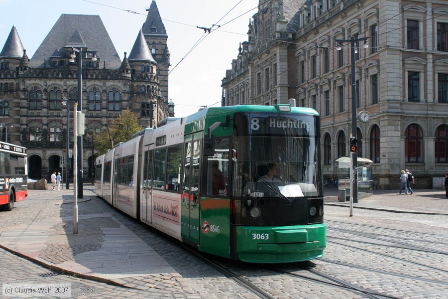 Bremen - Straßenbahn - 3063
/ Bild: bremen3063_cw0708250129.jpg