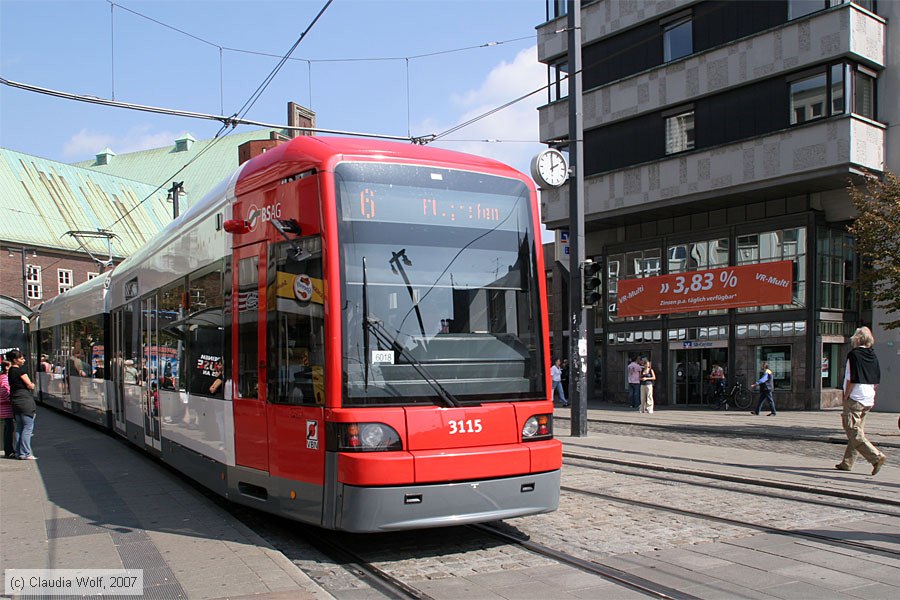 Bremen - Straßenbahn - 3115
/ Bild: bremen3115_cw0708250125.jpg