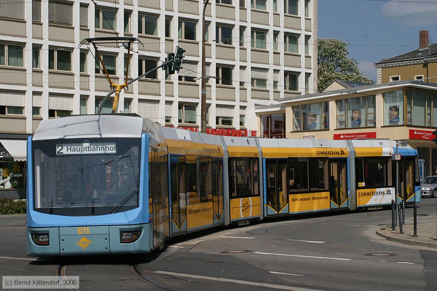 Straßenbahn Chemnitz - 611
/ Bild: chemnitz611_bk0605110218.jpg