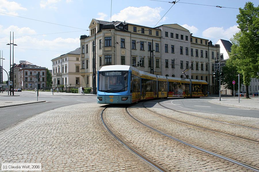 Straßenbahn Chemnitz - 906
/ Bild: chemnitz906_cw0605110042.jpg