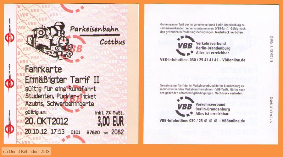 Parkeisenbahn Cottbus - Fahrkarte
/ Bild: cottbus_fk20121020pea.jpg