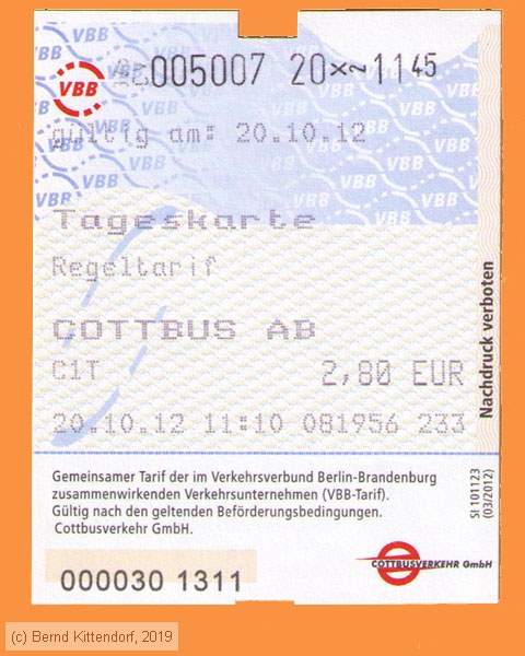 Cottbus - Fahrkarte
/ Bild: cottbus_fk20121020tkab1.jpg