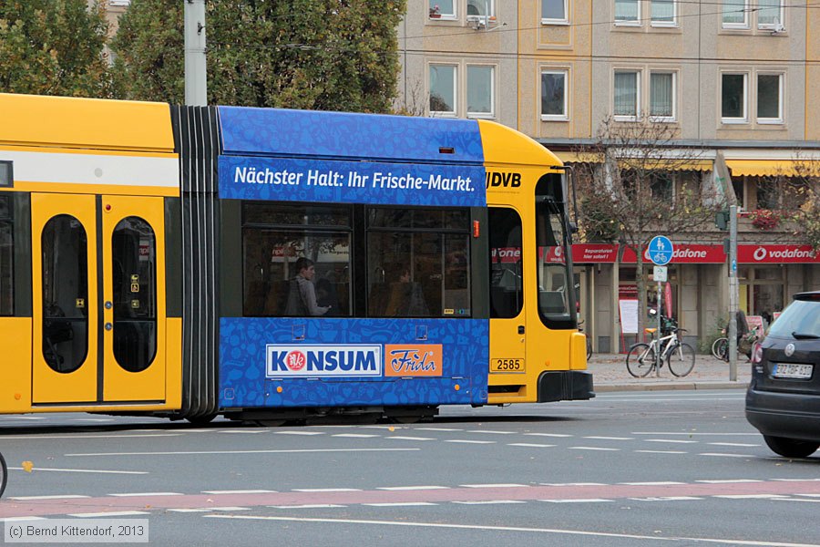 Straßenbahn Dresden - 2585
/ Bild: dresden2585_bk1310160058.jpg