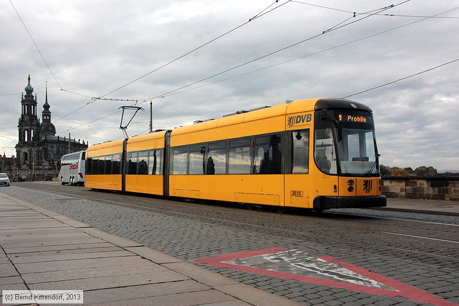 Straßenbahn Dresden - 2613
/ Bild: dresden2613_bk1310140041.jpg