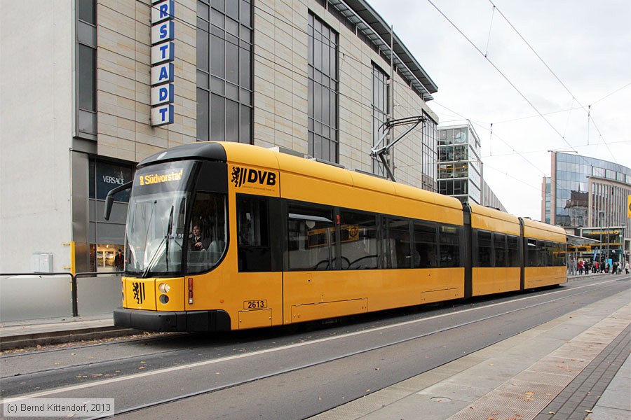 Straßenbahn Dresden - 2613
/ Bild: dresden2613_bk1310180016.jpg