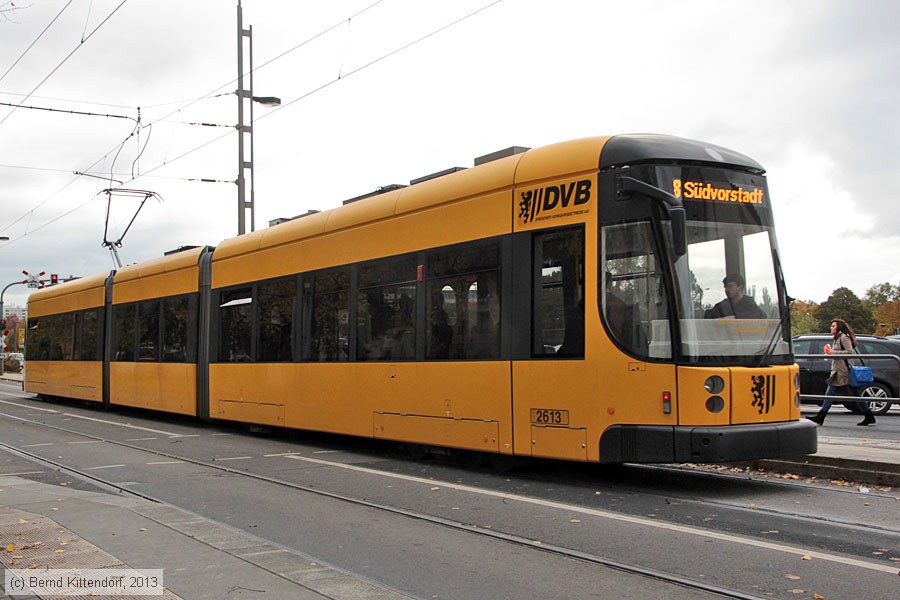 Straßenbahn Dresden - 2613
/ Bild: dresden2613_bk1310180020.jpg