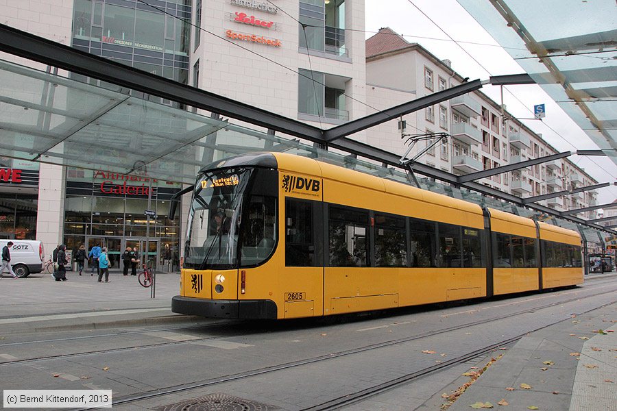 Straßenbahn Dresden - 2605
/ Bild: dresden2605_bk1310180057.jpg