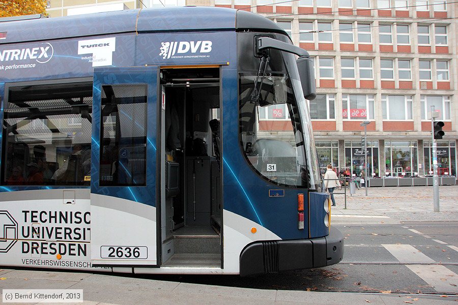 Straßenbahn Dresden - 2636
/ Bild: dresden2636_bk1310180035.jpg