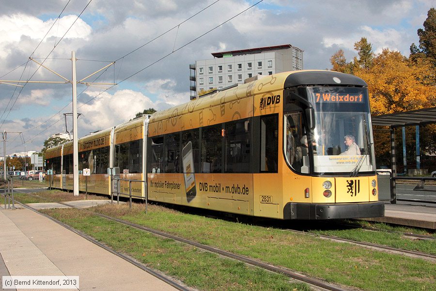 Straßenbahn Dresden - 2831
/ Bild: dresden2831_bk1310130018.jpg