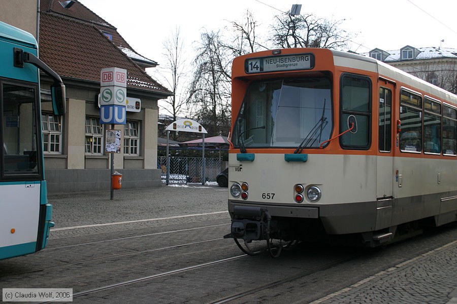 Straßenbahn Frankfurt (Main) - 657
/ Bild: frankfurtmain657_cw0603060121.jpg Straßenbahn Frankfurt (Main) - 657
/ Bild: frankfurtmain657_cw0603060121.jpg