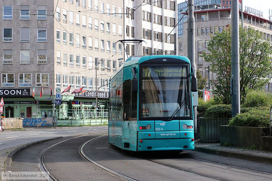 Straßenbahn Frankfurt (Main) - 203
/ Bild: frankfurtmain203_bk2109280070.jpg