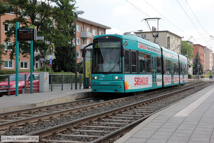 Straßenbahn Frankfurt (Main) - 210
/ Bild: frankfurtmain210_bk1606100070.jpg