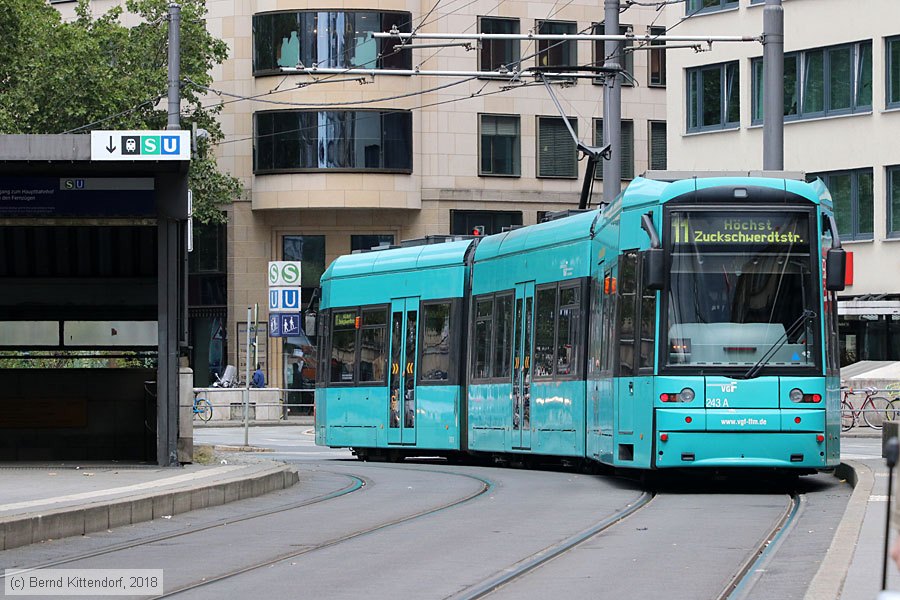Straßenbahn Frankfurt (Main) - 243
/ Bild: frankfurtmain243_bk1807110036.jpg