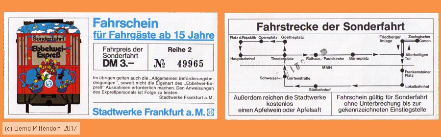 Straßenbahn Frankfurt (Main) - Fahrschein Ebbelwei-Expreß
/ Bild: frankfurtmain_fkebbel.jpg