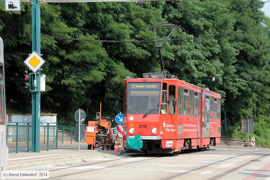 Straßenbahn Frankfurt (Oder) - 219
/ Bild: frankfurtoder219_bk1407210090.jpg