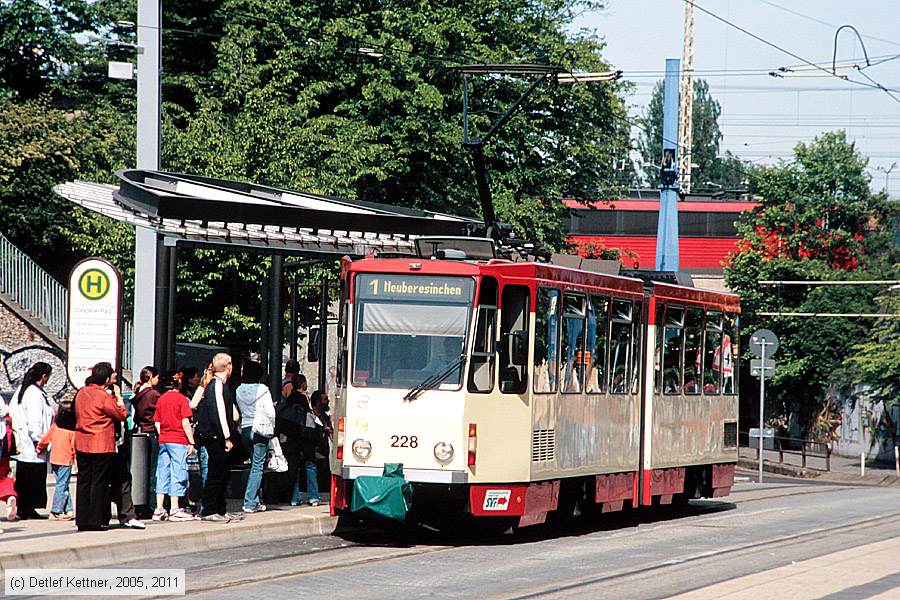 Straßenbahn Frankfurt (Oder) - 228
/ Bild: frankfurtoder228_dk145704.jpg