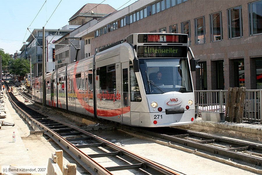 Straßenbahn Freiburg im Breisgau - 271
/ Bild: freiburg271_bk0708060088.jpg