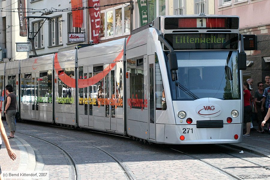 Straßenbahn Freiburg im Breisgau - 271
/ Bild: freiburg271_bk0708060097.jpg