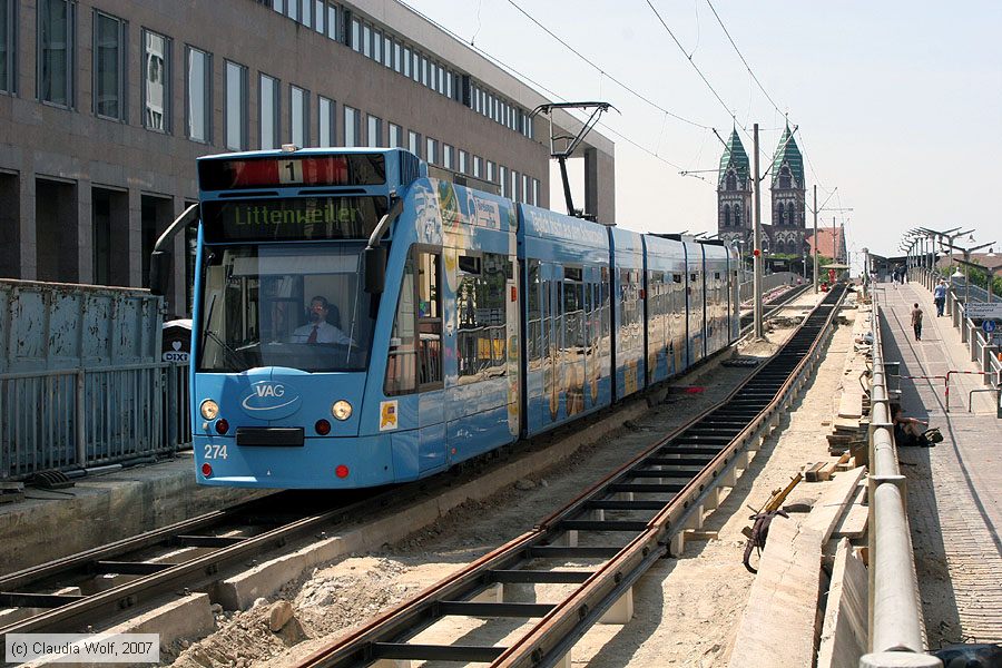 Straßenbahn Freiburg im Breisgau - 274
/ Bild: freiburg274_cw0708060029.jpg