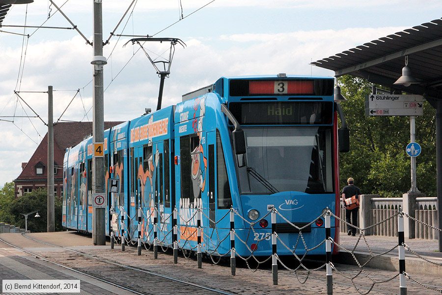 Straßenbahn Freiburg im Breisgau - 275
/ Bild: freiburg275_bk1408120360.jpg