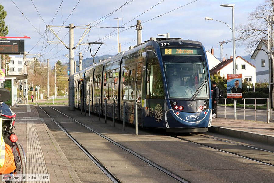 Stra&szlig;enbahn Freiburg im Breisgau - 323
/ Bild: freiburg323_bk2603170281.jpg