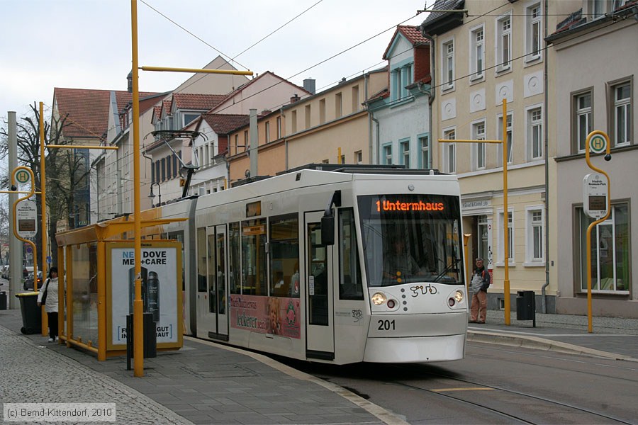 Straßenbahn Gera - 201
/ Bild: gera201_bk1004160004.jpg