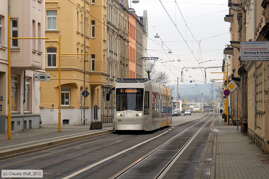 Straßenbahn Gera - 201
/ Bild: gera201_cw1004160015.jpg