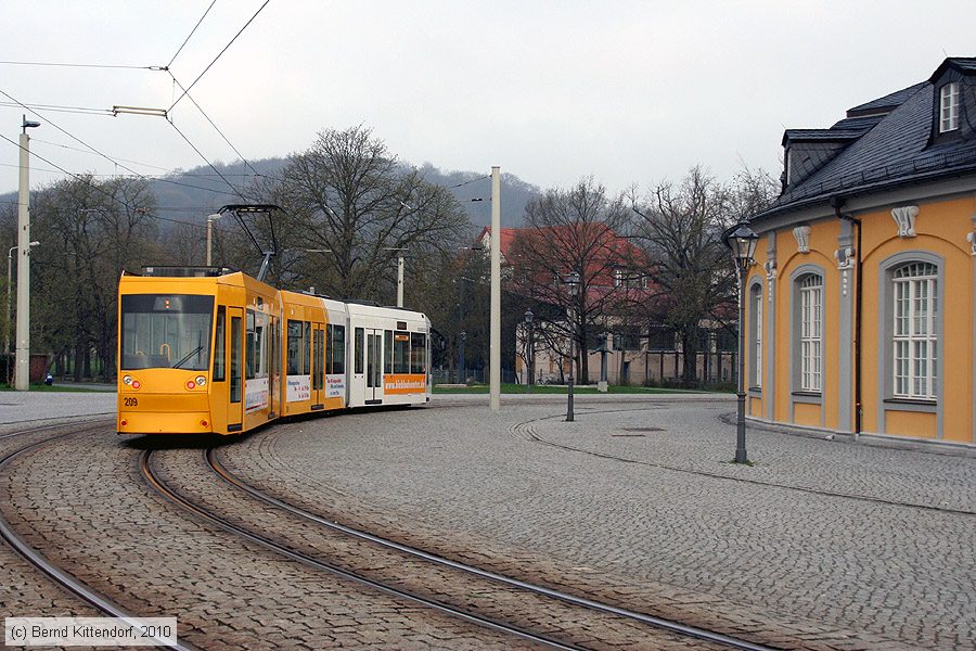 Straßenbahn Gera - 209
/ Bild: gera209_bk1004130010.jpg