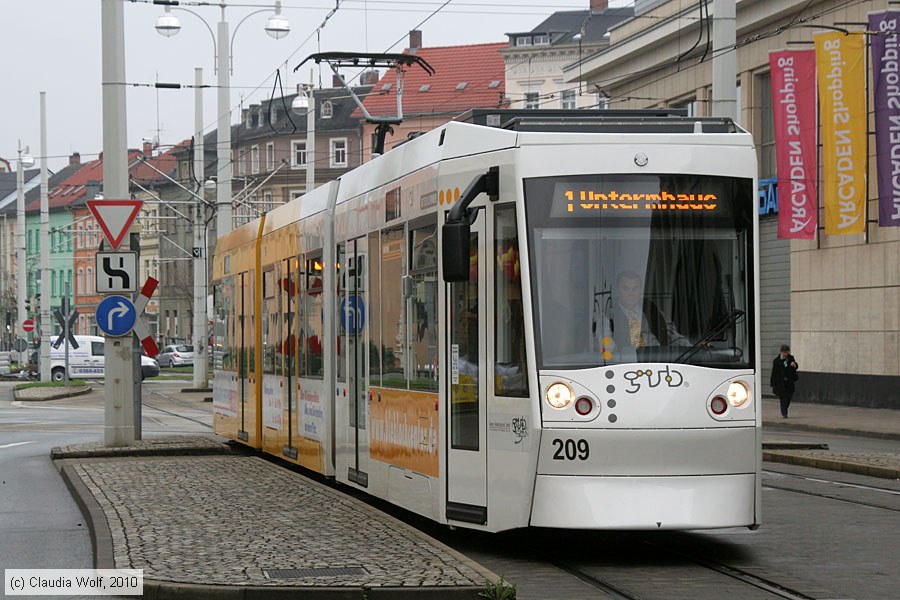Straßenbahn Gera - 209
/ Bild: gera209_cw1004120051.jpg