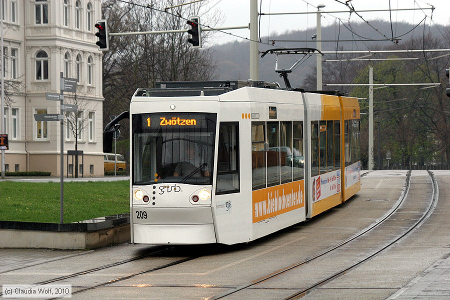 Straßenbahn Gera - 209
/ Bild: gera209_cw1004150001.jpg