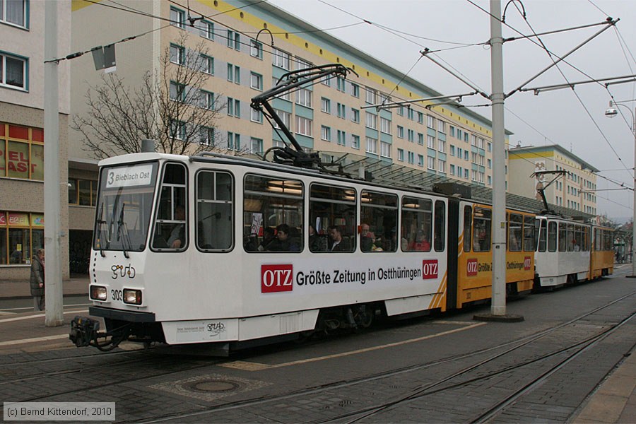 Straßenbahn Gera - 303
/ Bild: gera303_bk1004120104.jpg Straßenbahn Gera - 303
/ Bild: gera303_bk1004120104.jpg