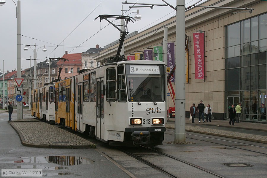 Straßenbahn Gera - 313
/ Bild: gera313_cw1004120052.jpg Straßenbahn Gera - 313
/ Bild: gera313_cw1004120052.jpg