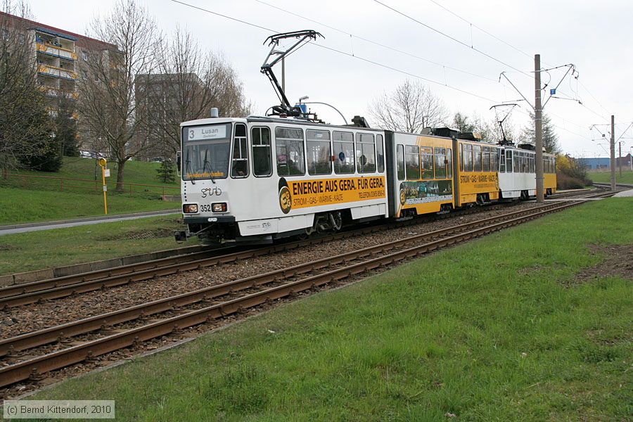 Straßenbahn Gera - 352
/ Bild: gera352_bk1004160134.jpg