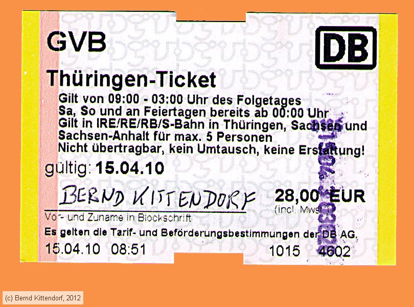 Straßenbahn Gera - Thüringen-Ticket
/ Bild: gera_fk20100415tht.jpg