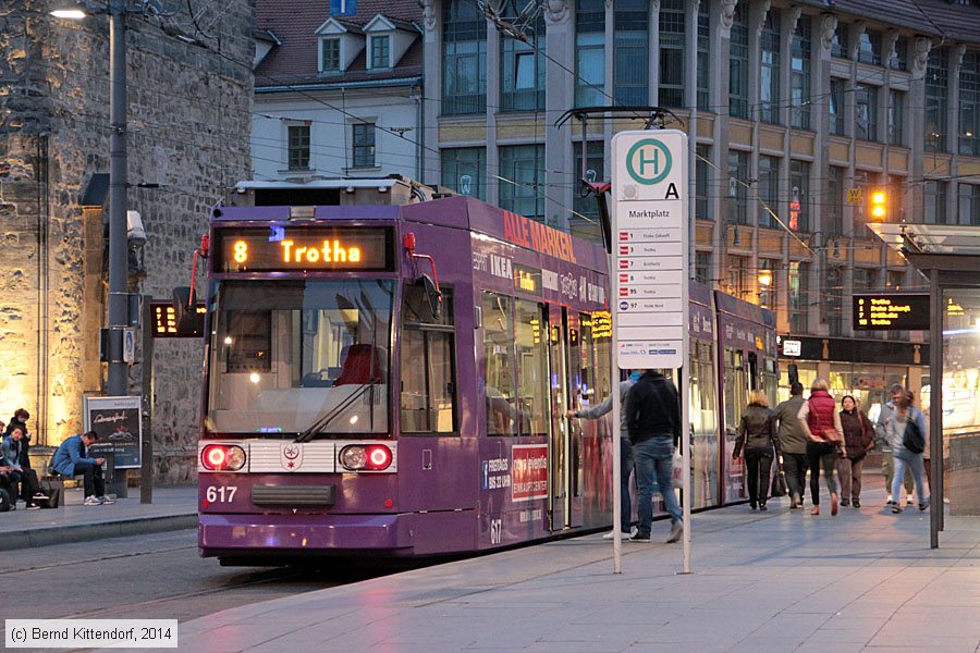 Straßenbahn Halle (Saale) - 617
/ Bild: halle617_bk1408260102.jpg