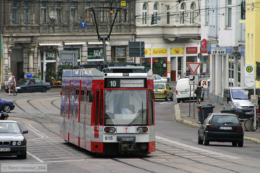 Straßenbahn Halle (Saale) - 615
/ Bild: halle615_e0006627.jpg