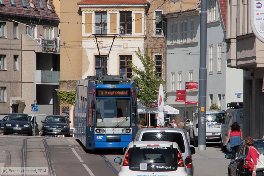 Straßenbahn Halle (Saale) - 657
/ Bild: halle657_bk1408270264.jpg