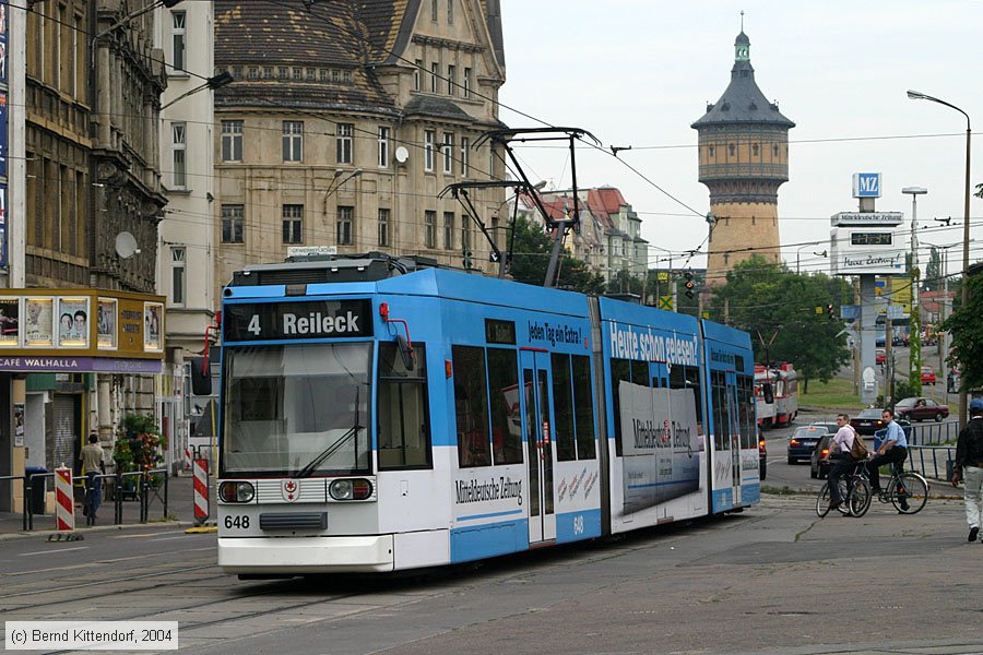 Straßenbahn Halle (Saale) - 648
/ Bild: halle648_e0006636.jpg