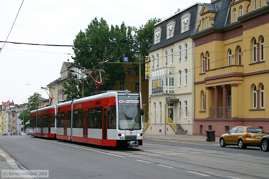 Straßenbahn Halle (Saale) - 663
/ Bild: halle663_e0006620.jpg