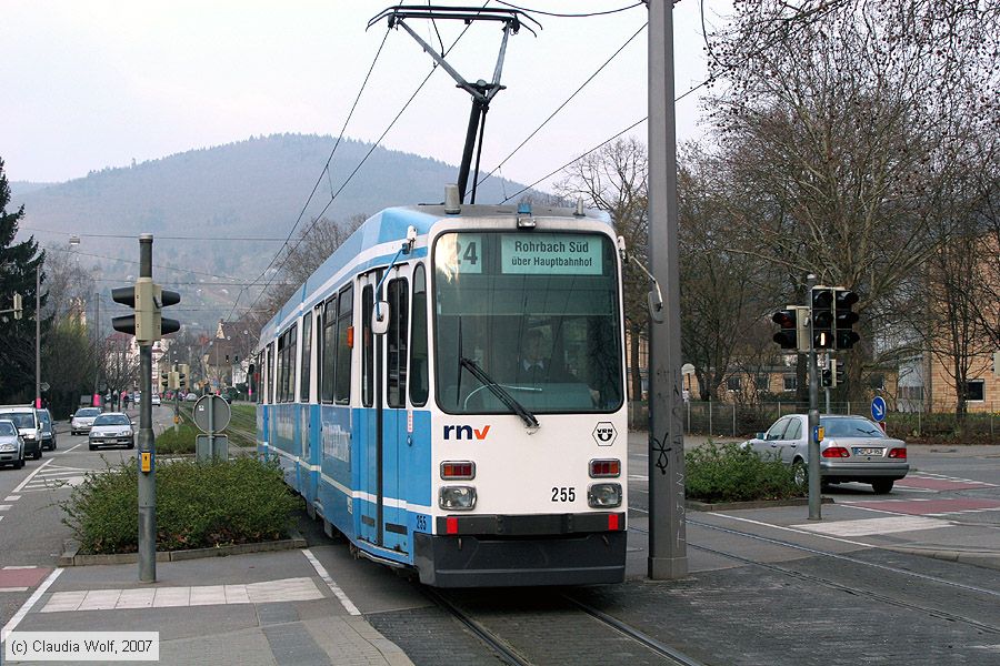 Straßenbahn Heidelberg - 255
/ Bild: hsb255_cw0703140108.jpg