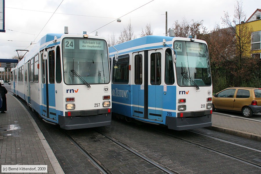 Straßenbahn Heidelberg - 257 und 255
/ Bild: hsb257_bk0912070053.jpg