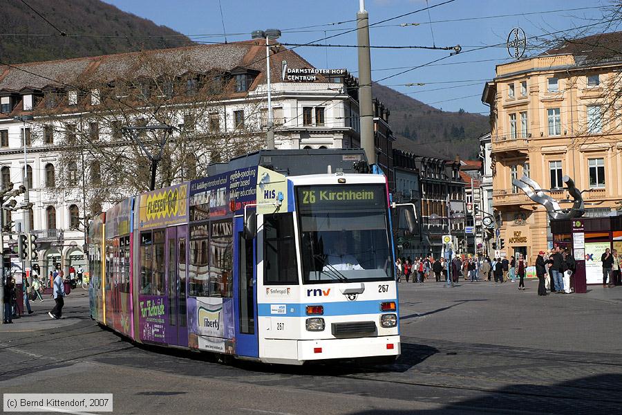 Stra&szlig;enbahn Heidelberg - 267
/ Bild: hsb267_bk0704080070.jpg