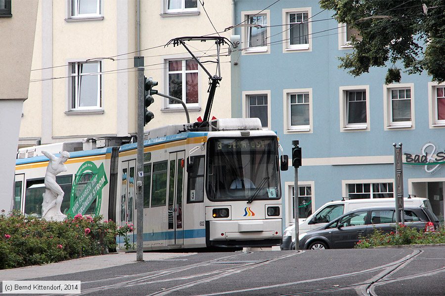 Straßenbahn Jena - 602
/ Bild: jena602_bk1407290070.jpg