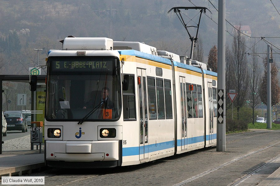 Straßenbahn Jena - 615
/ Bild: jena615_cw1004130053.jpg