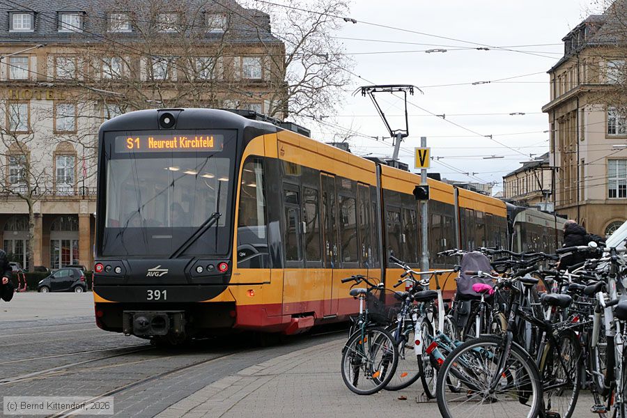 Stra&szlig;enbahn Karlsruhe - 391
/ Bild: karlsruhe391_bk2602100031.jpg