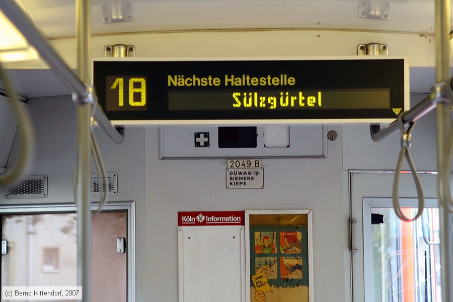 Stadtbahn Köln - 2049 - Innenansicht
/ Bild: koeln2049_bk0710030054.jpg